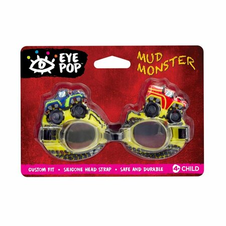 EYE POP Mud Monster Child Goggles, Yellow, 12PK 8065808